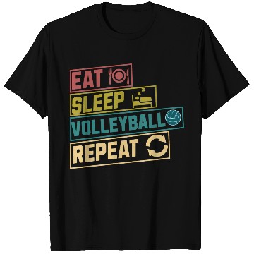 Discover Eat sleep volleyball repeat hobby T Shirts