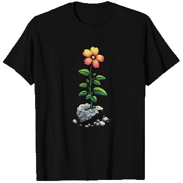 Discover Resilient flower blooming through the cracks T Shirts