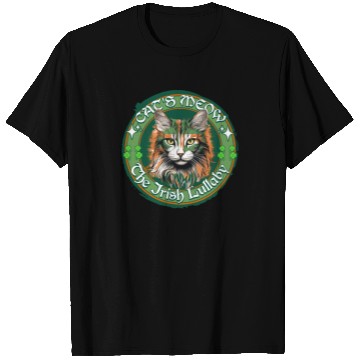 Discover CAT'S MEOW THE IRISH LULLABY Feline Kitty Design T Shirts