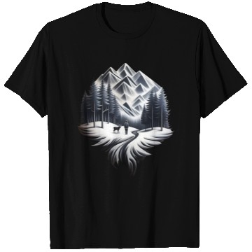 Discover Winter is here ,snowy mountains nature T Shirts