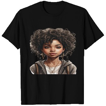 Discover Black girl with big brown eyes .. T Shirts