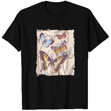 Discover Butterfly Cotaggecore Naturecore T Shirts