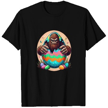 Discover Bigfoot Hatchin' Easter Surprise T Shirts