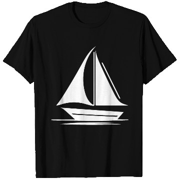 Discover Small Sailing Boat With Set Sails T Shirts