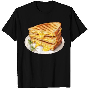 Discover Plate of Grilled Cheese Sandwich T Shirts
