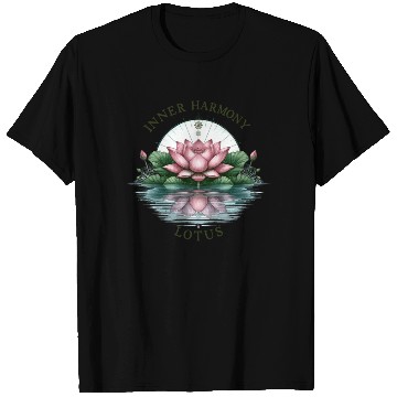 Discover Inner Harmony Lotus - Serene Water & Flower Design T Shirts