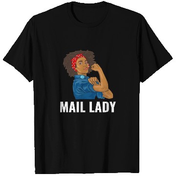 Discover African American Postal Worker Mail Lady Funny T Shirts