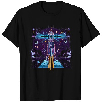 Discover Lighting the Cosmic Path T Shirts