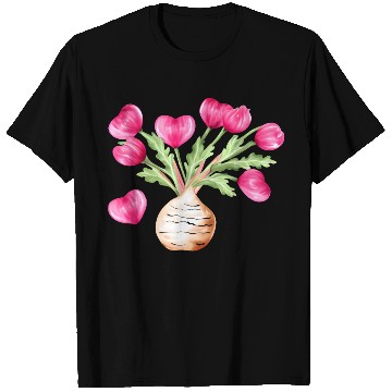 Discover Turnip Love Bouquet Heart Flowers Valentine's Day T Shirts