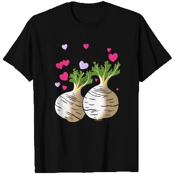 Discover Turnip Love Hearts Valentine's Day T Shirts