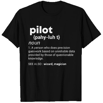 Discover Pilot Definition Airplane Jet Aviation T Shirts