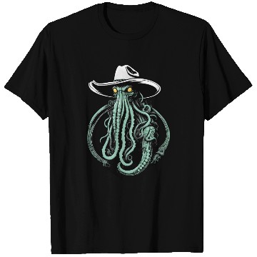 Discover Weird Wild West - Cthulhu Cowboy T Shirts