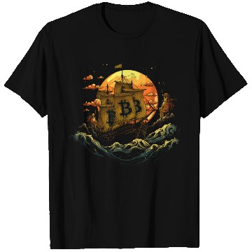 Discover Bitcoin Ship T Shirts