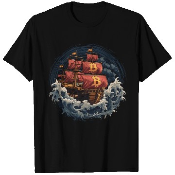 Discover Bitcoin Ship T Shirts