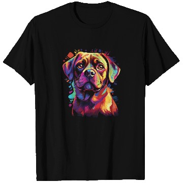 Discover Watercolor Colorful Puggle T Shirts
