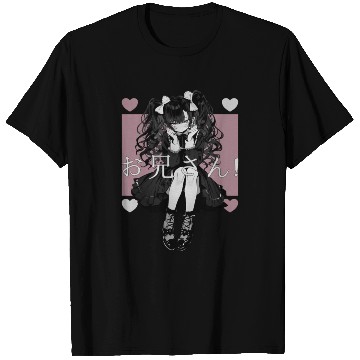 Discover Gothic Maid Anime Harajuku Yami Kawaii Aesthetic T Shirts