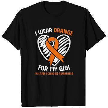 Discover I Wear Orange For My Gigi Multiple Sclerosis Aware T Shirts
