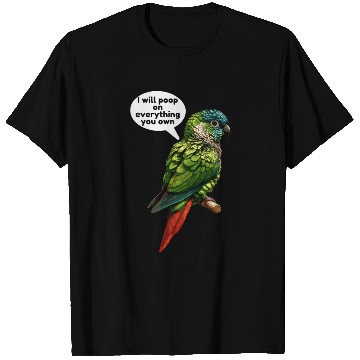 Discover Green Cheeked Conure meme funny T Shirts