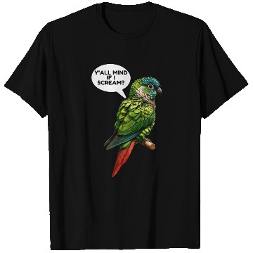 Discover Green Cheeked Conure Meme T Shirts