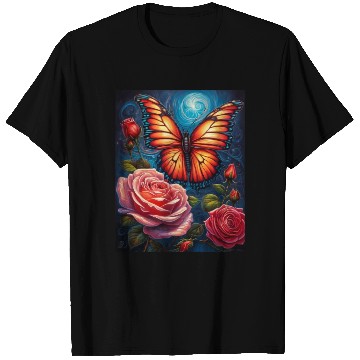 Discover Emerald Monarch: A Delicate Embrace of Nature T Shirts