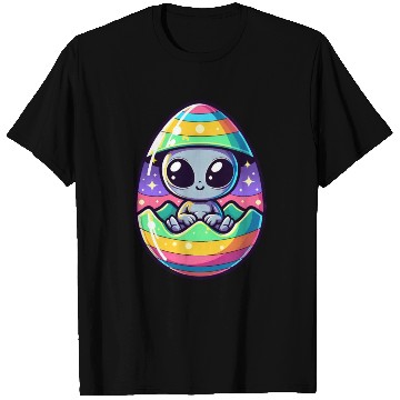 Discover Alien Easter Egg Hatching: Colorful Surprise T Shirts