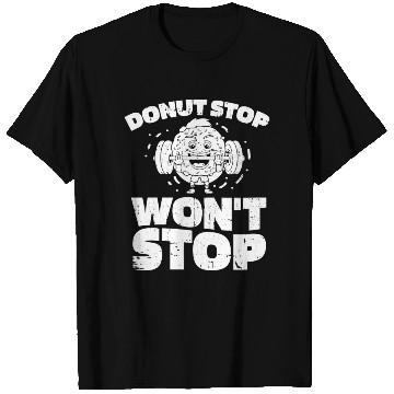 Discover Fitness Donut Funny Donut Gym T Shirts