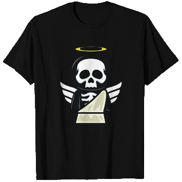 Discover Funny angel skull halloween costume T Shirts