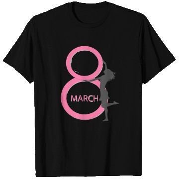 Discover Woman International Womens Day Typeface Typography T Shirts