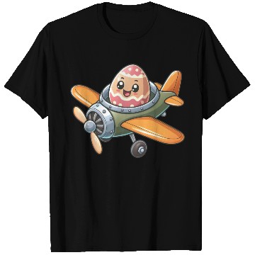 Discover Easter Egg Airplane Pilot Design T Shirts