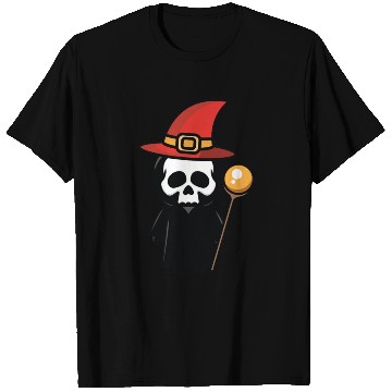 Discover Funny skull witch halloween costume T Shirts