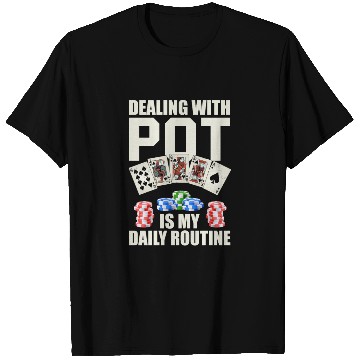 Discover Funny Casino Dealer Poker T Shirts