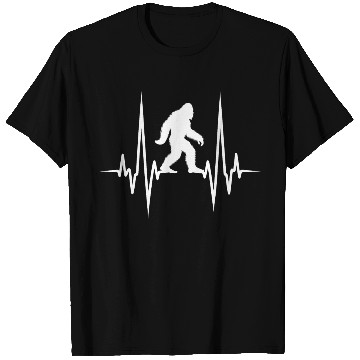 Discover White Heartbeat with a Bigfoot T Shirts