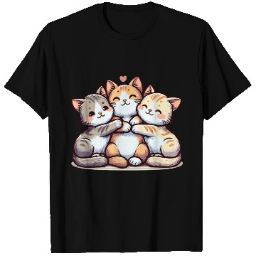 Discover Fluffy Cat Cuddles T Shirts