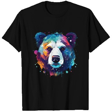 Discover Cool Colorful Galaxy Bear T Shirts