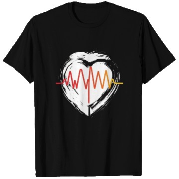 Discover Valentine's day heartbeat T Shirts