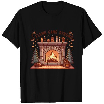 Discover Fireplace: Flame Game Strong T Shirts