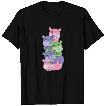 Discover Trigender Flag Pride Lgbtq Cute Hippo T Shirts