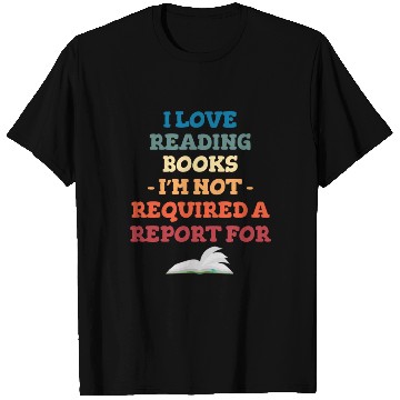 Discover I Love Reading Books Bookworm Library Teachers T Shirts