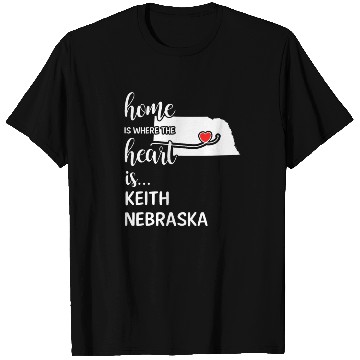Discover Keith County Nebraska Is Where My Heart Is Gift T Shirts