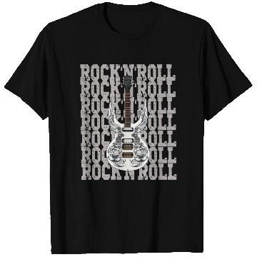 Discover Rock and Roll Guitar Wings T Shirts