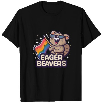 Discover Eager Beavers with Pride LGBT Flag T Shirts