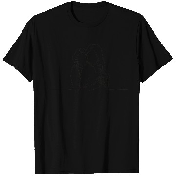 Discover Line Art Lesbian Couple T Shirts