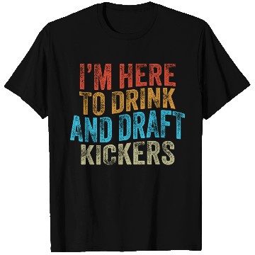 Discover Fantasy Football Party Drink Draft Kickers T Shirts