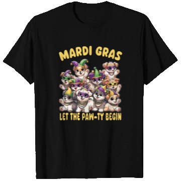 Discover Mardi Gras Puppies Masquerade -Dog Lover T Shirts