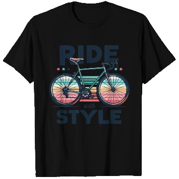 Discover Ride With Style - retro bike fashion T Shirts