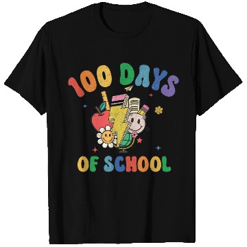 Discover 100 Days of School Retro Teacher Student T Shirts