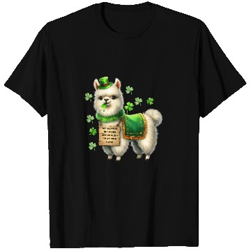 Discover Irish LLAMA lucky charm T Shirts