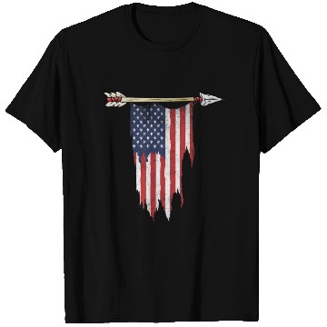 Discover Arrow American Flag T Shirts