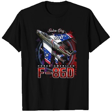 Discover F86D Sabre Dog Vintage Us Air Force Fighter Aircra T Shirts