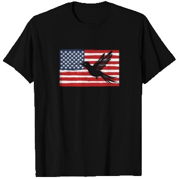 Discover Hummingbird Us Flag Us American Flag T Shirts